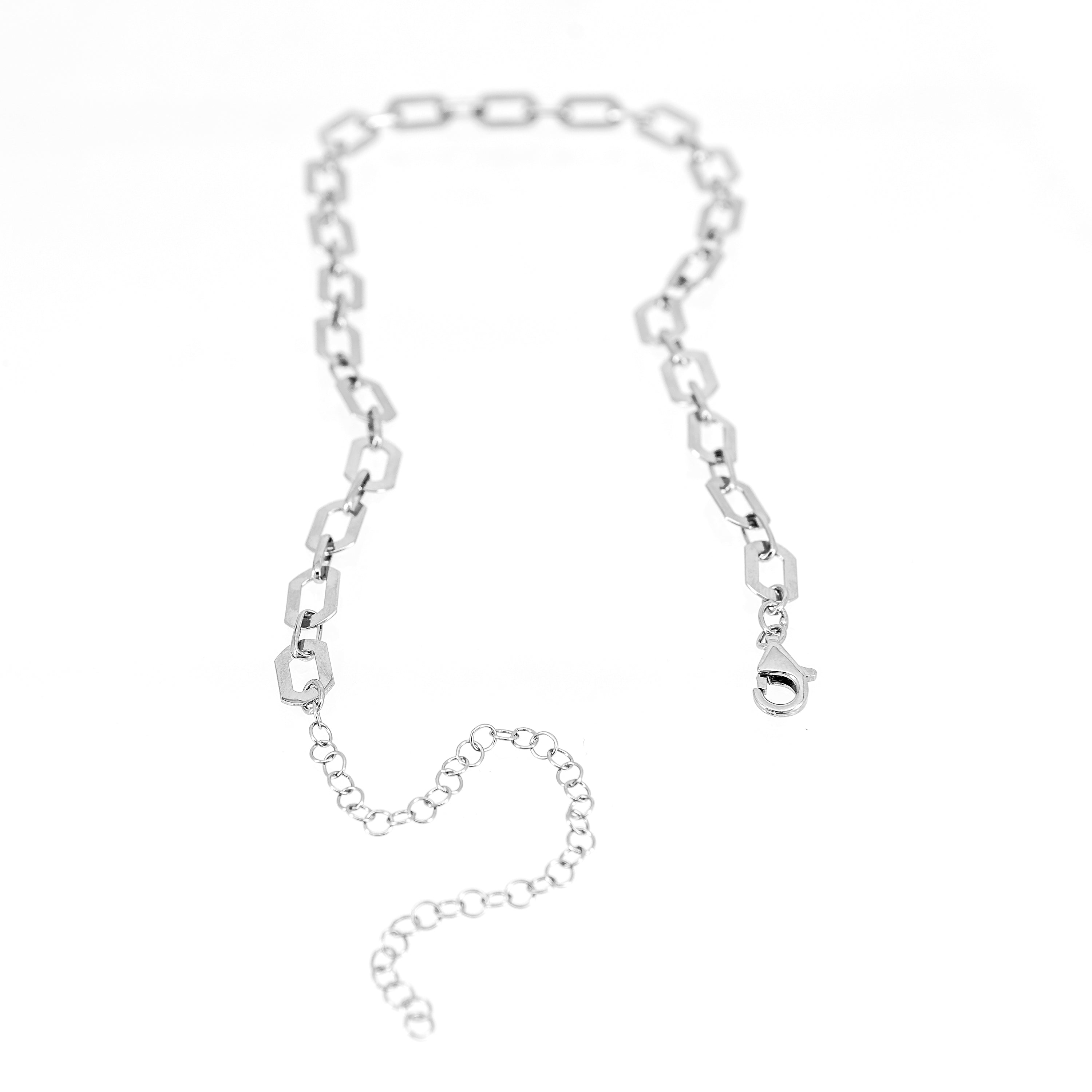 Short Paperclip Link Chain Choker