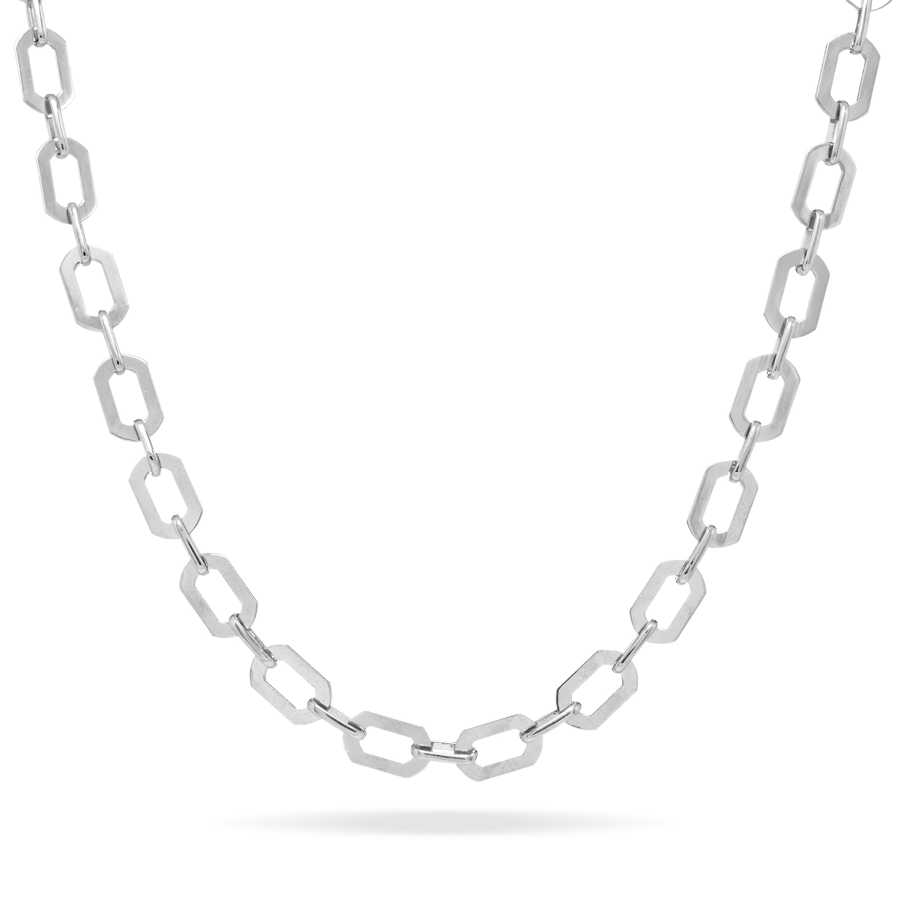 Short Paperclip Link Chain Choker