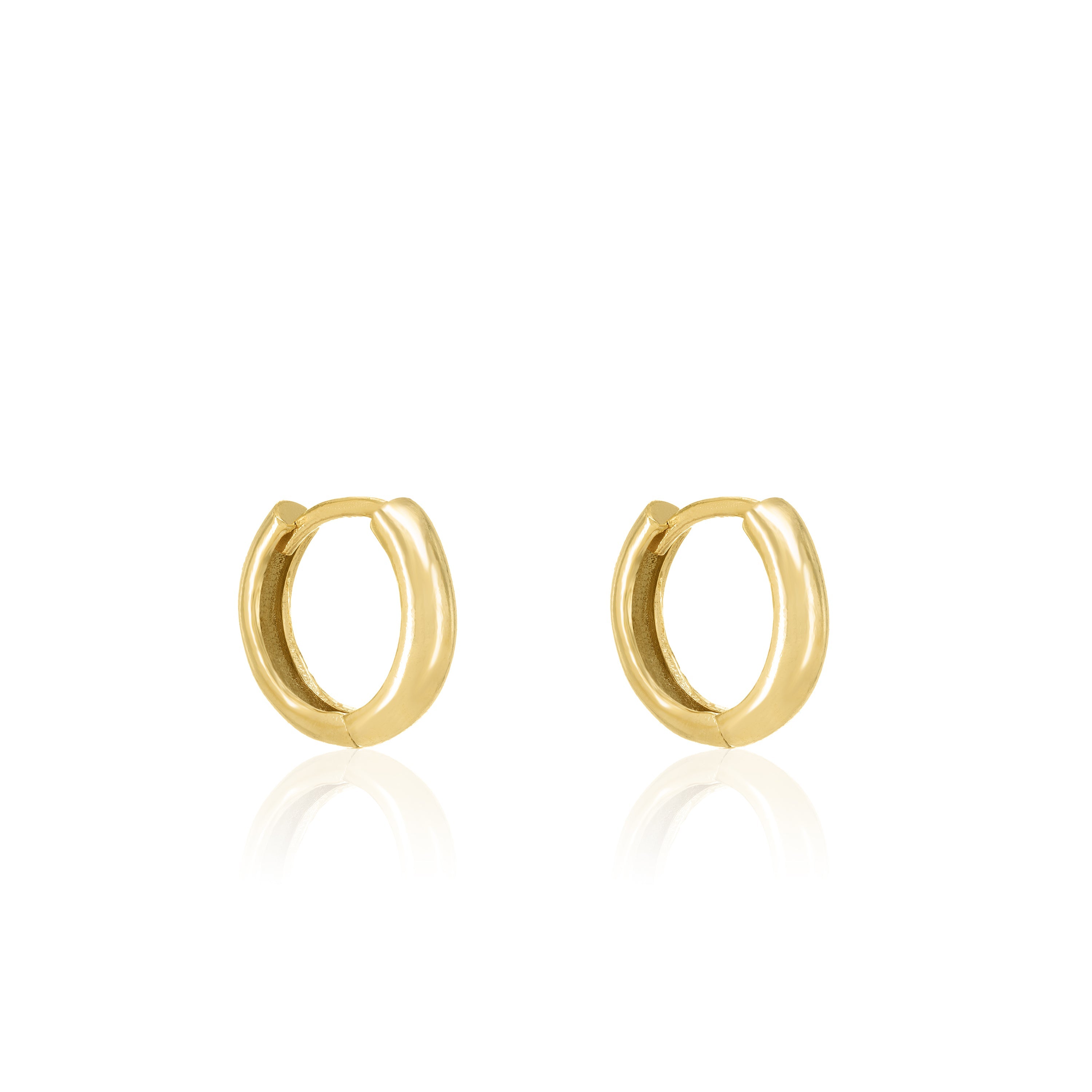 Simple Circle Curbed Hoop Earrings