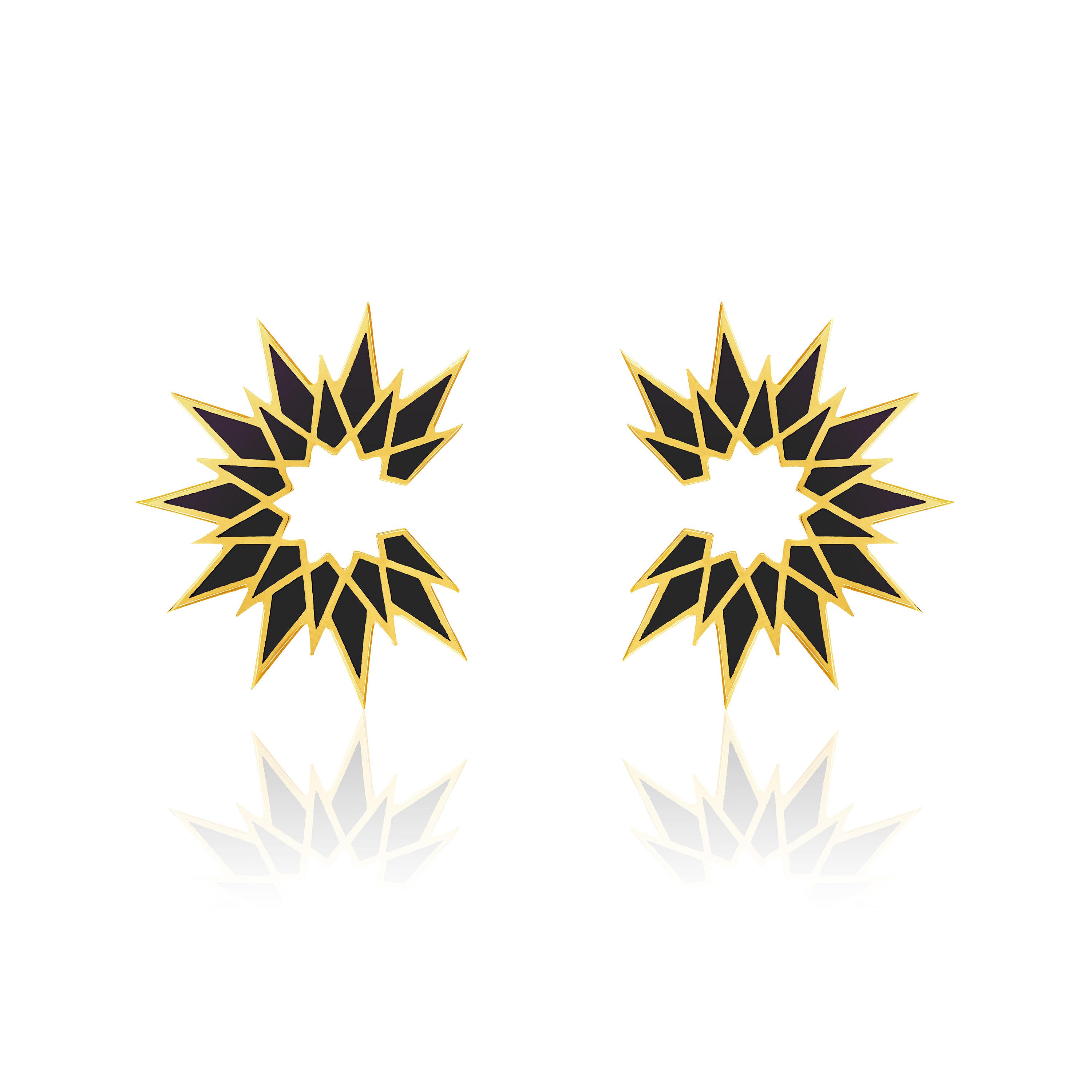 Sunburst Enamel Earrings