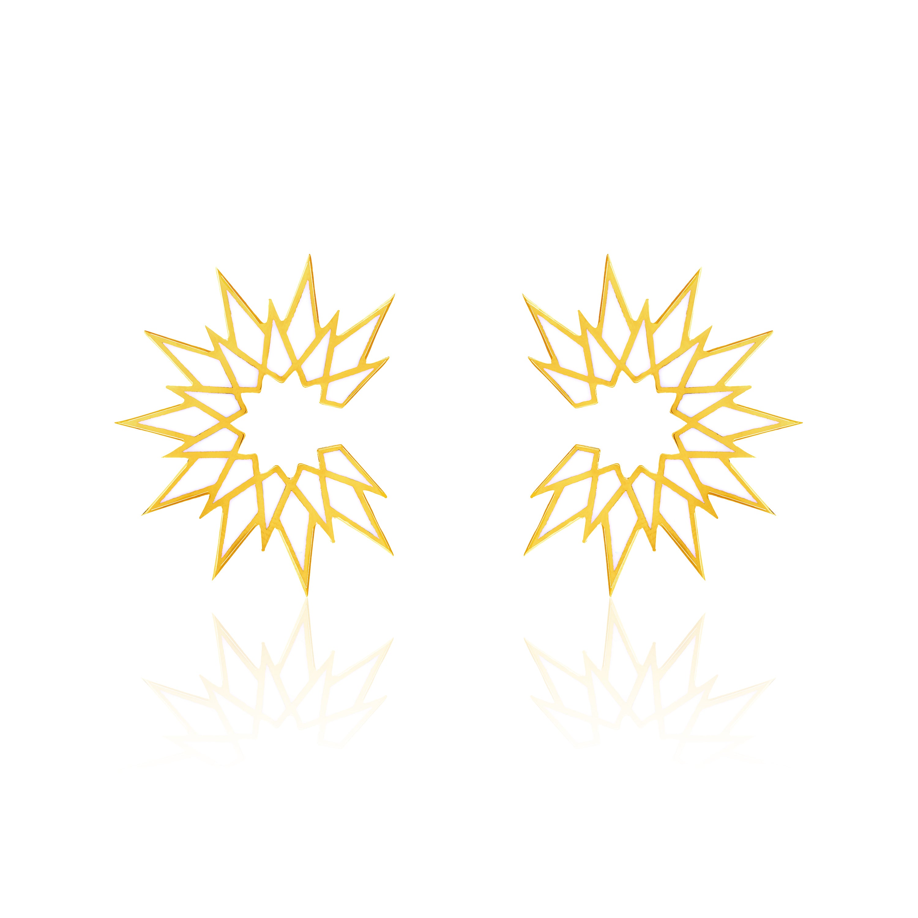 Sunburst Enamel Earrings